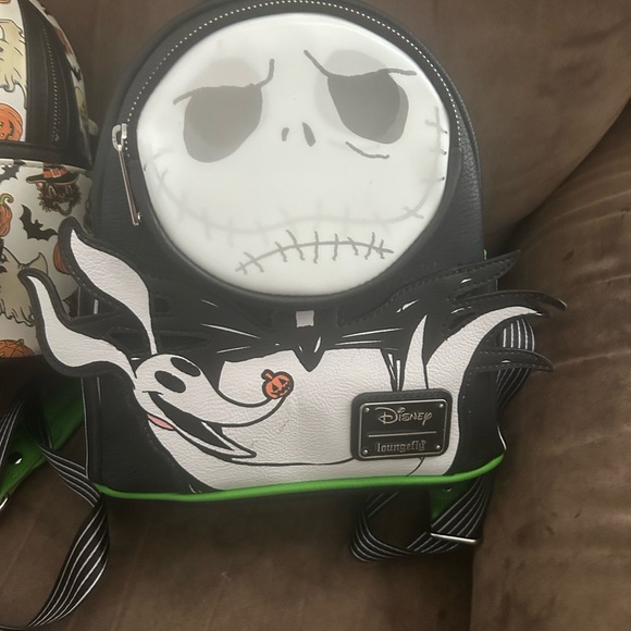 Loungefly Black and White Jack Skellington Backpack